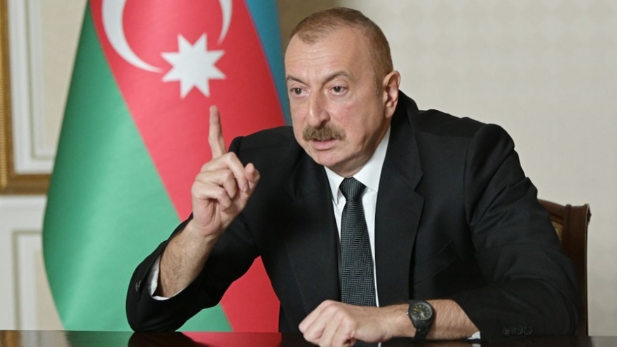 Tổng thống Azerbaijan nêu điều kiện dừng các hành động thù địch tại Nagorno-Karabakh